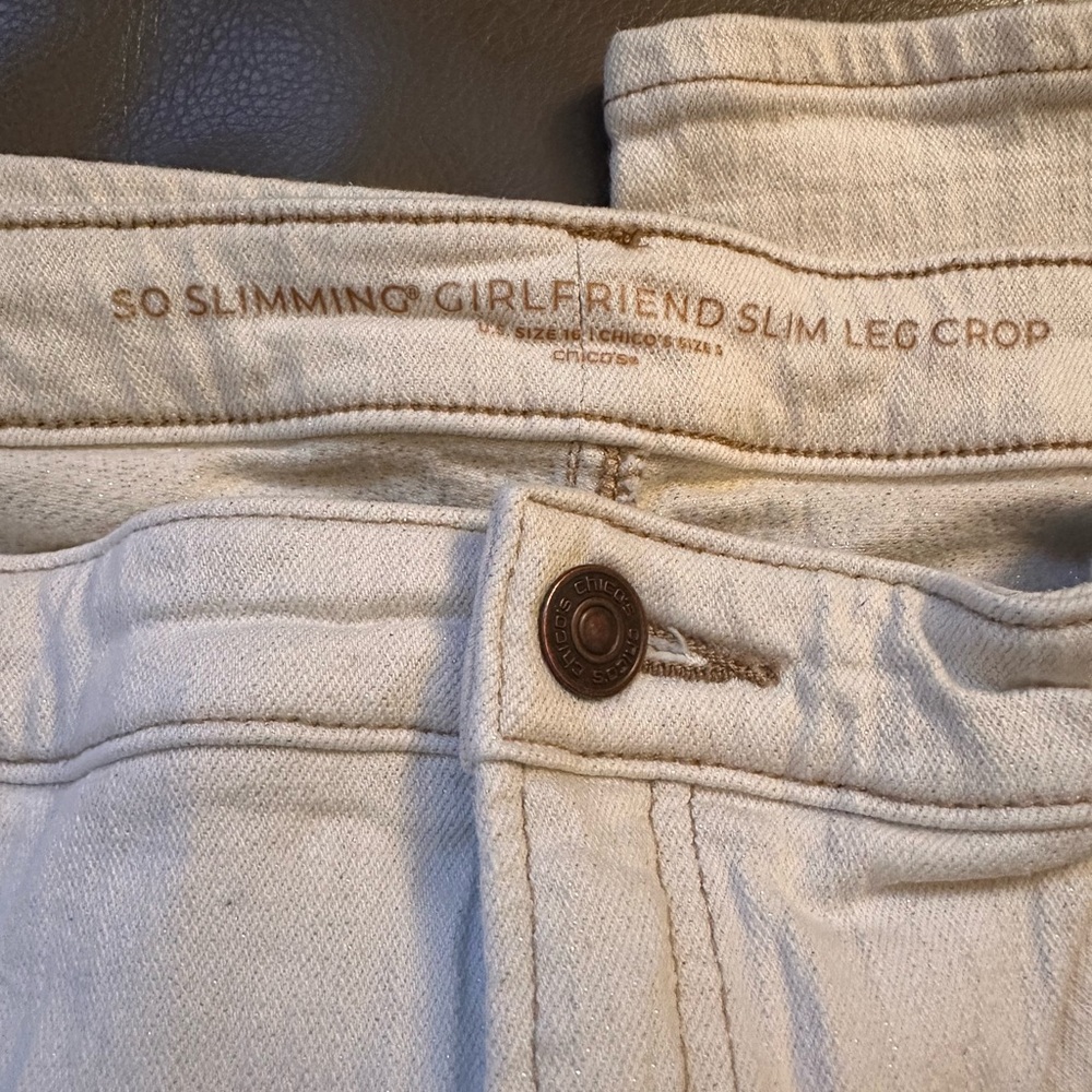 Chico’s So slimming CreamJeans - Picture 3 of 3